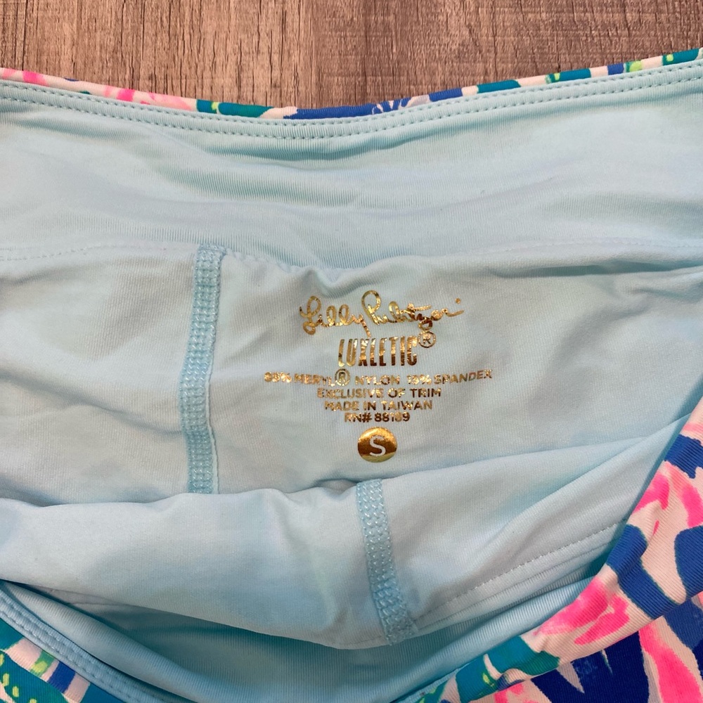 Lilly Pulitzer Light Blue Printed Swim Skirt - S